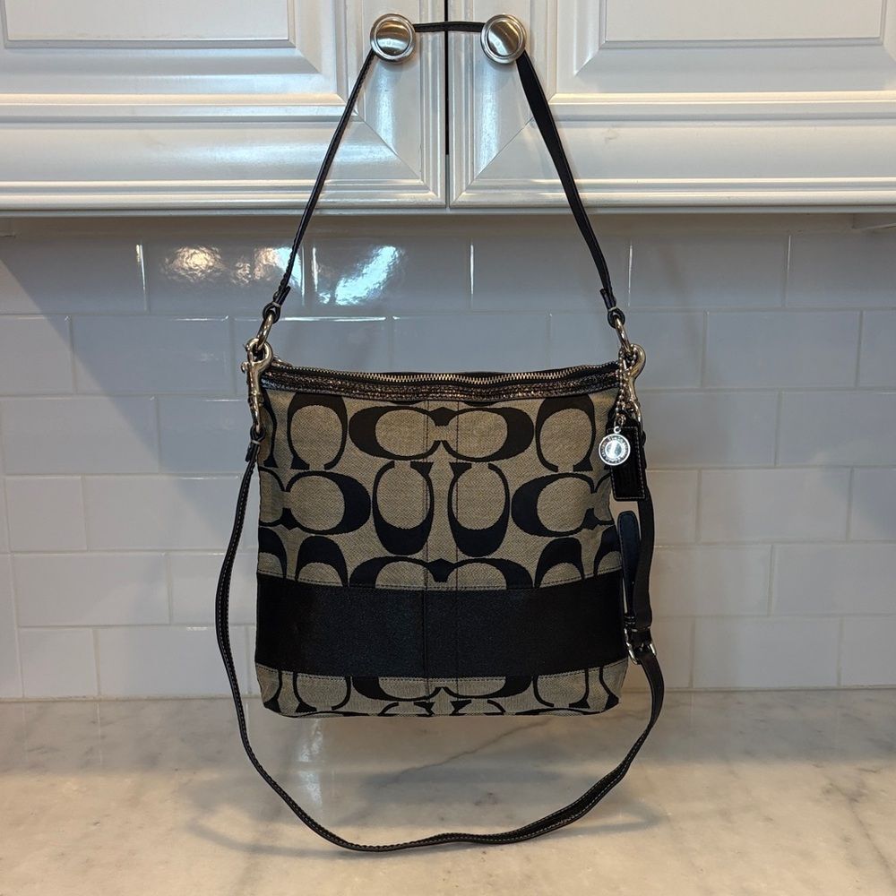 Coach Bag Purse Handbag Crossbody Bag Y2K Signature Logo Stripe File Swing Pack